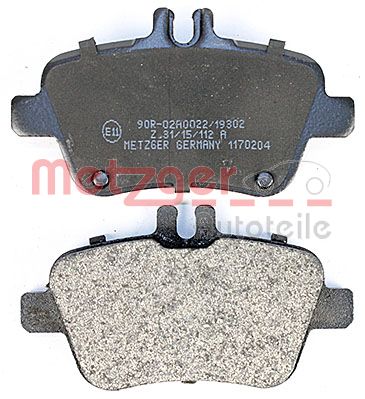 METZGER 1170204 GREENPARTS Bremsbelagsatz, Scheibenbremse